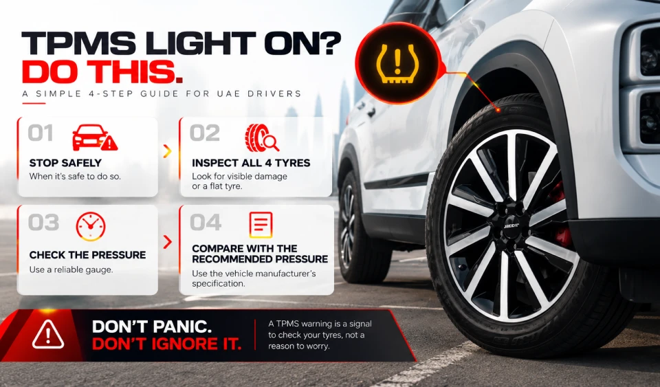 Tyre Pressure Warning Light: TPMS Guide for UAE Drivers